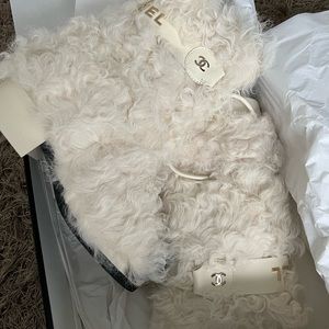 Chanel fur boots